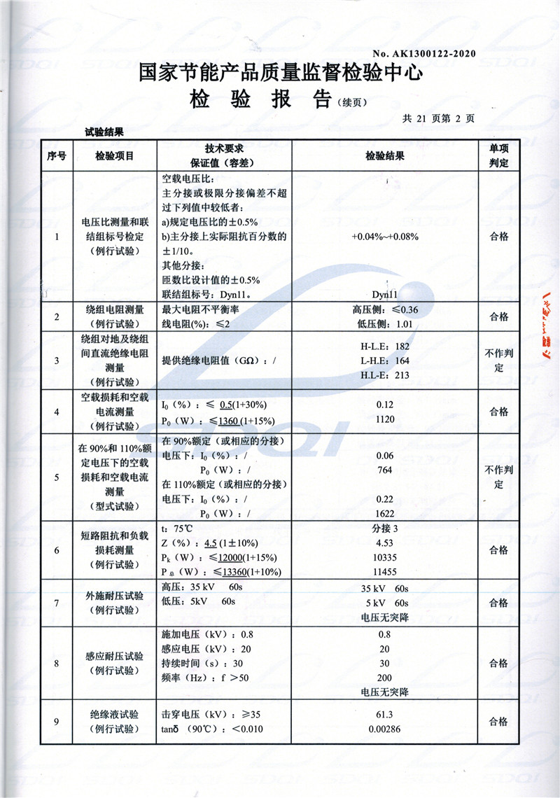 高低压试验报告-S11-1250丹东丹东丹东油浸式变压器-2.jpg